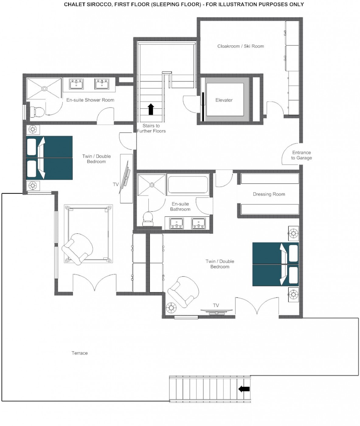 Chalet Sirocco Verbier Floor Plan 3